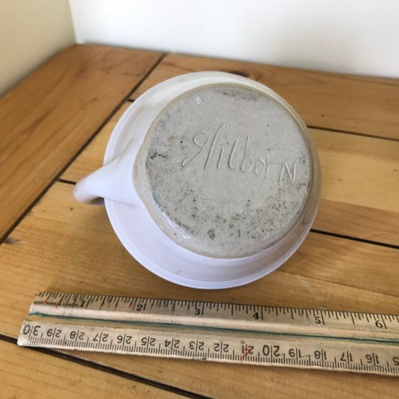 Hilborn Art Pottery Candle Holder with Handle Wee Willie Winkie Made in Canada - Picture 8 of 8